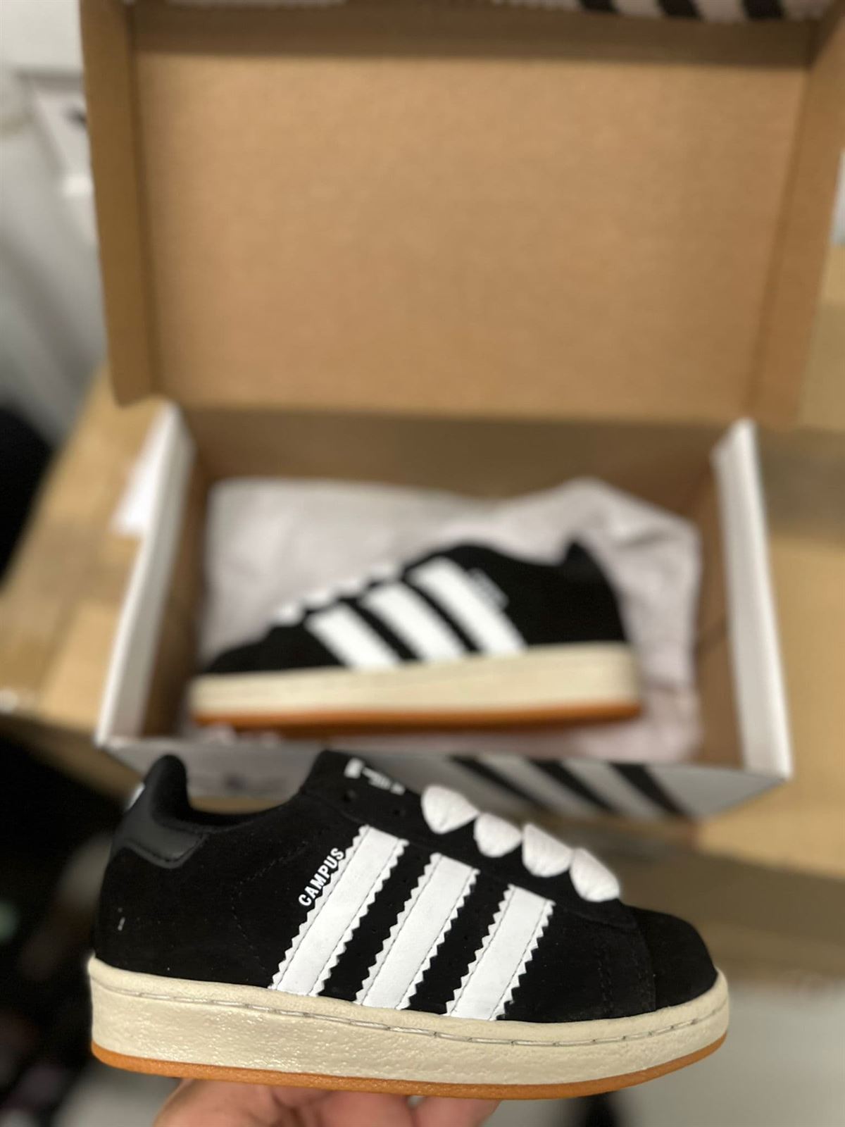 Adidas campus negra para niños - Imagen 1