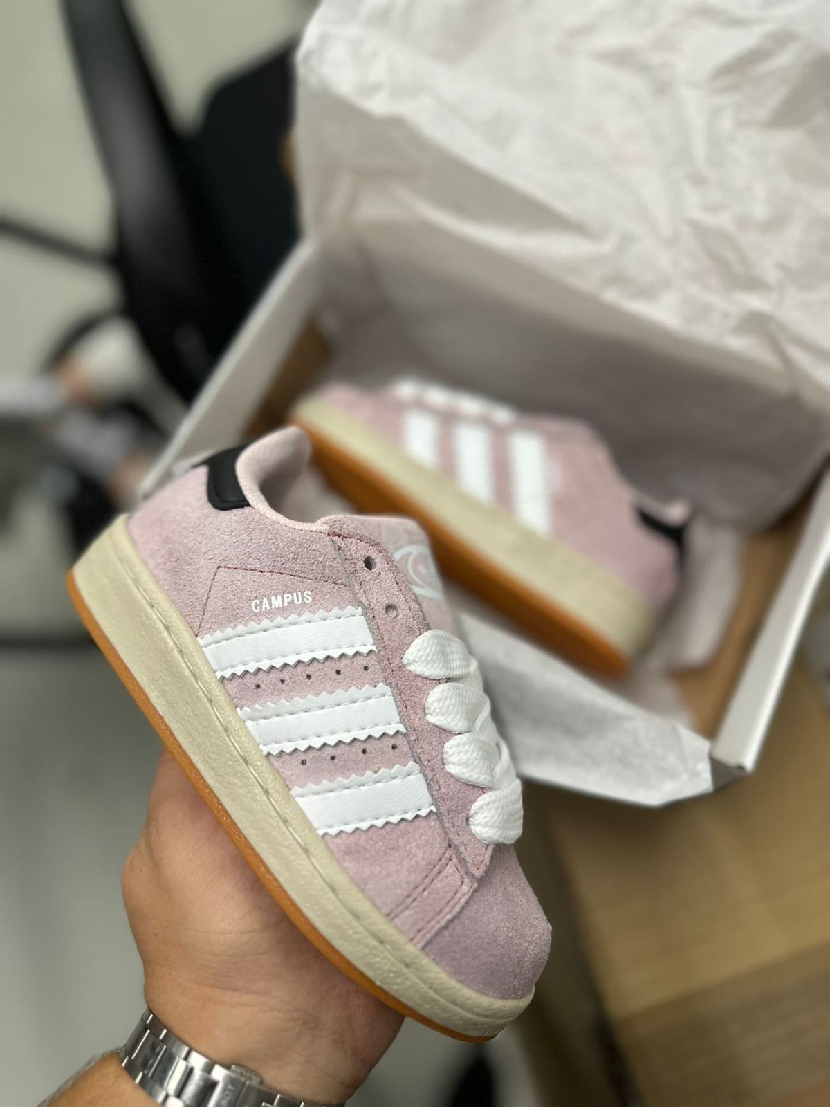Adidas campus rosa para niños - Imagen 1