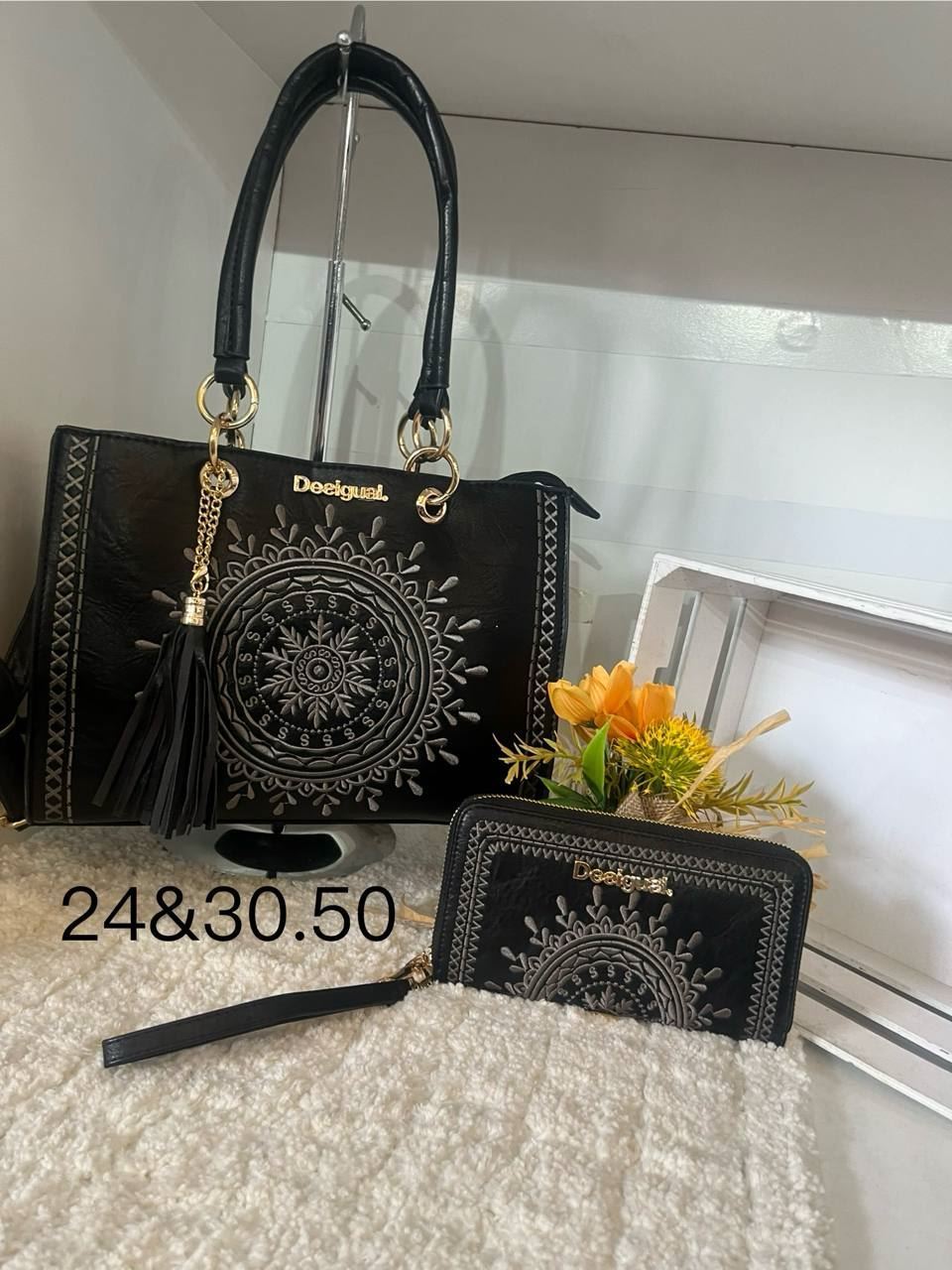 Bolso desigual con monedero a juego - Imagen 3