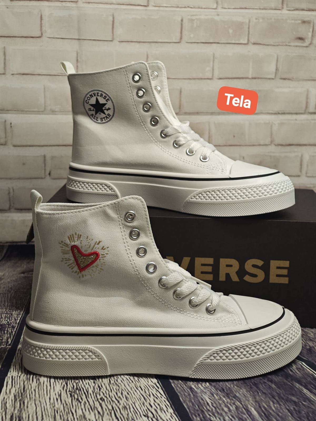 Bota converse estrella lona - Imagen 2