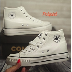 Bota converse polipiel blanca - Imagen 1
