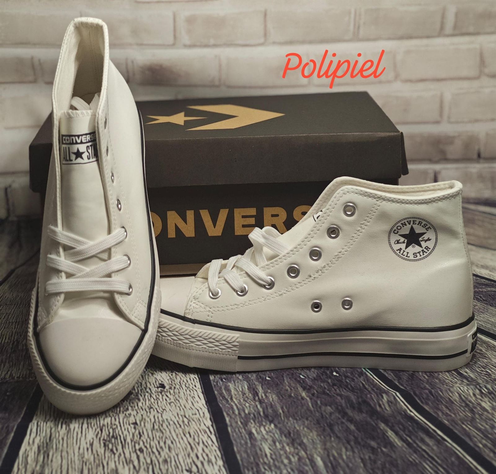 Bota converse polipiel blanca - Imagen 2