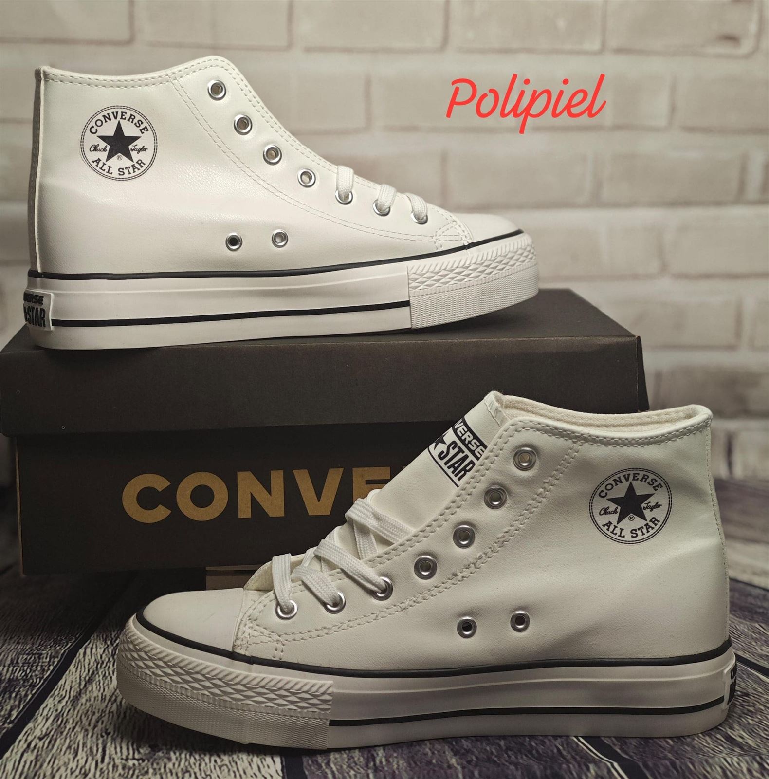 Bota converse polipiel blanca - Imagen 3