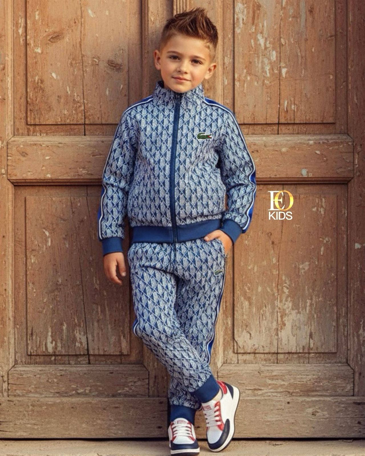 Chandal lacoste azul para niños - Imagen 1