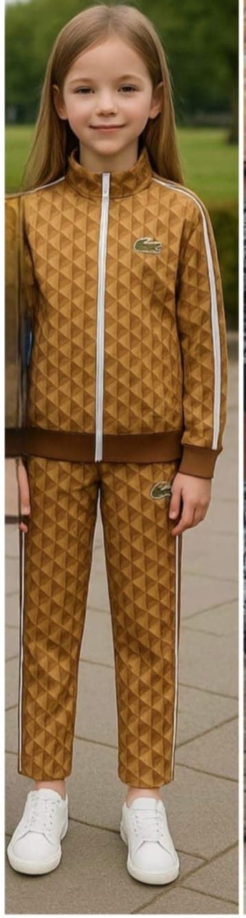 Chandal lacoste mostaza para niños - Imagen 1