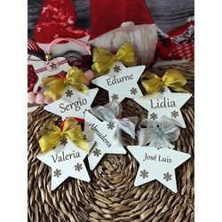 Colgante árbol estrella navidad - Imagen 1