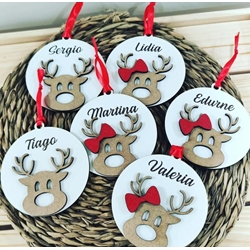 Colgante árbol renos trineo - Imagen 1