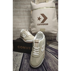 COMBO zapatillas y mochila converse beig - Imagen 2