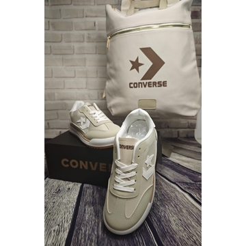 COMBO zapatillas y mochila converse beig - Imagen 2