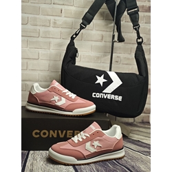 COMBO zapatillas y mochila converse rosa - Imagen 1