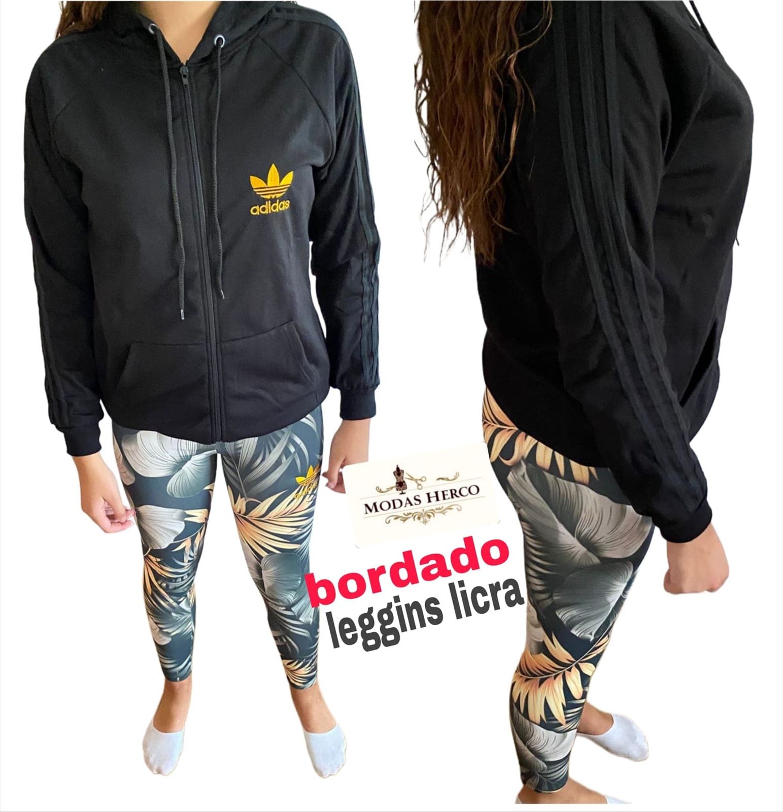 CONJUNTO ADIDAS MUJER negro - Imagen 1