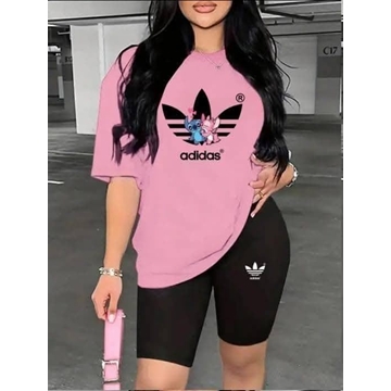 Conjunto camiseta con leggins adidas lilo&stich para mujer - Imagen 2