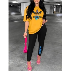 Conjunto camiseta con leggins adidas stich para mujer - Imagen 1