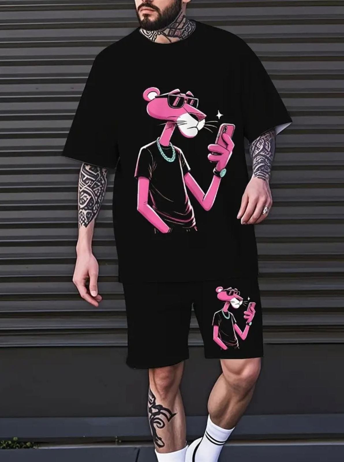 Conjunto pantera rosa para hombre - Imagen 1