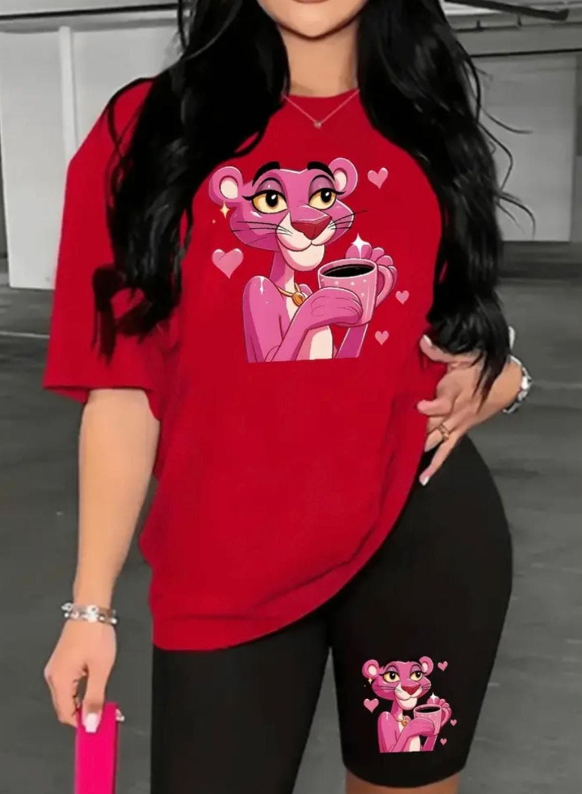 Conjunto pantera rosa para mujer - Imagen 2