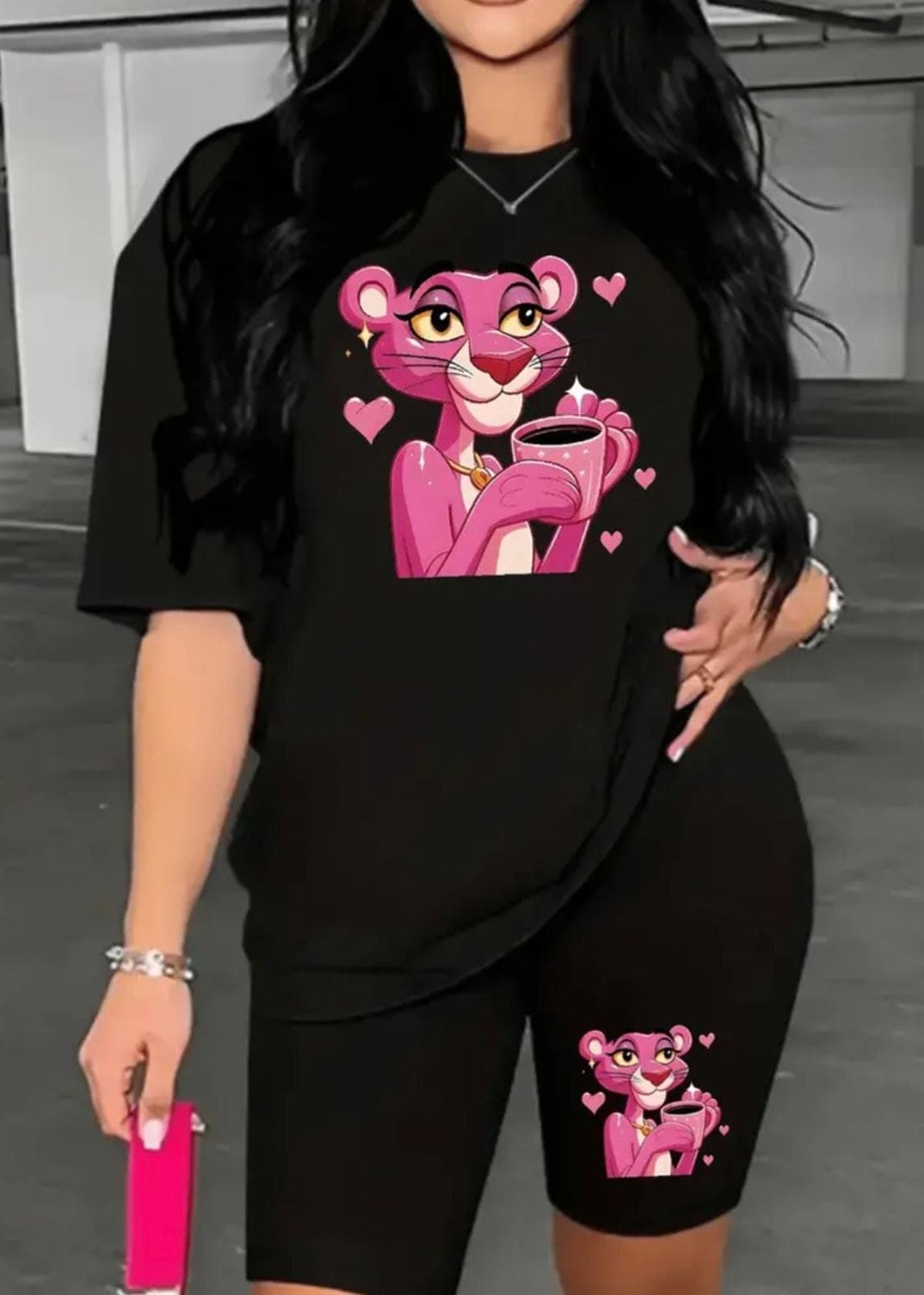 Conjunto pantera rosa para mujer - Imagen 3