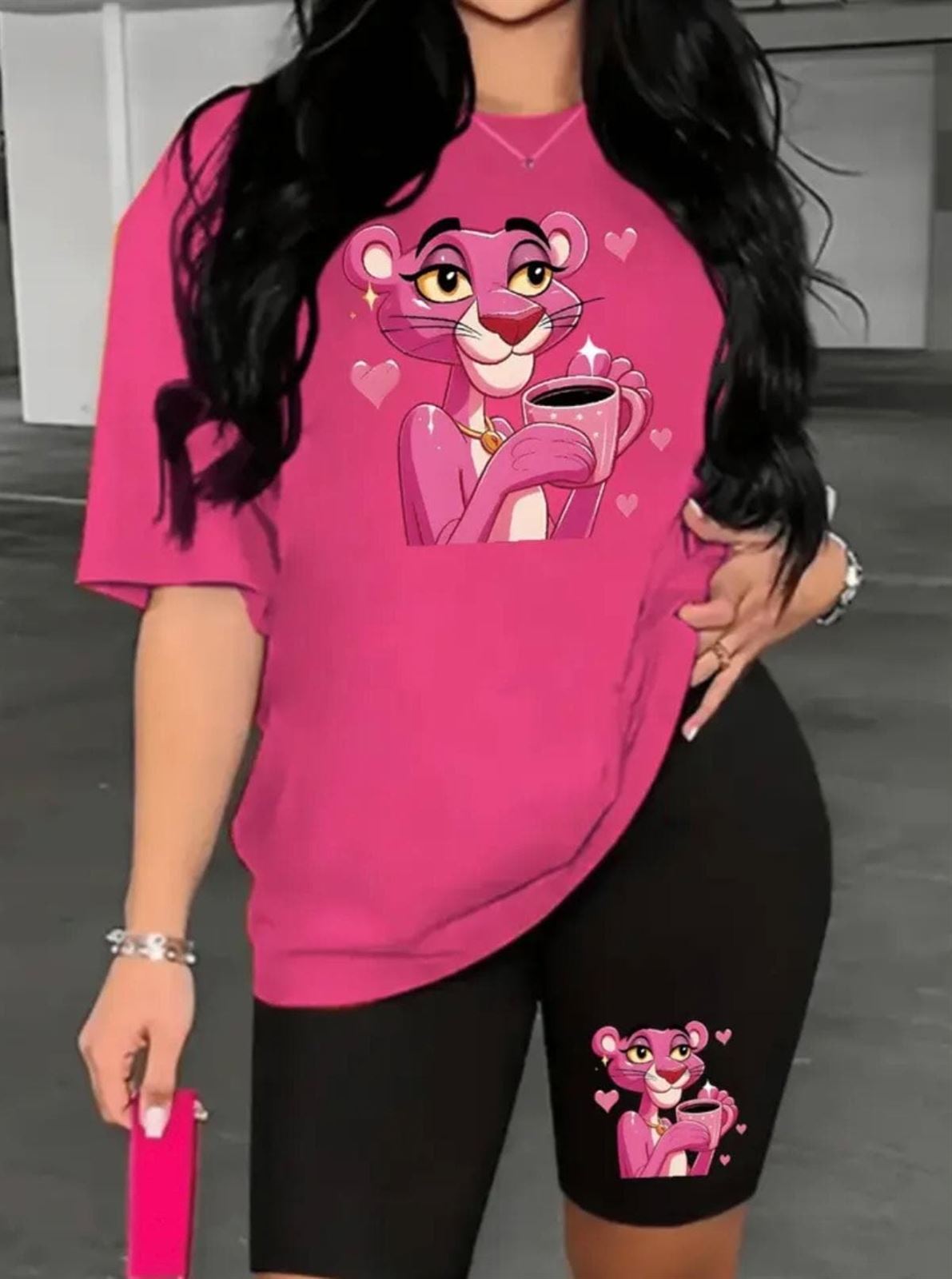 Conjunto pantera rosa para mujer - Imagen 6