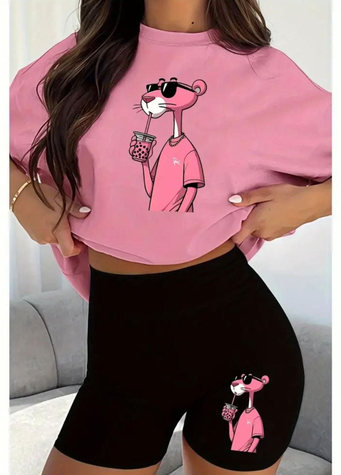 Conjunto Pantera rosa para mujer - Imagen 1