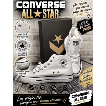 CONVERSE BOTA BLANCA - Imagen 1