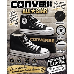 CONVERSE BOTA NEGRA - Imagen 1