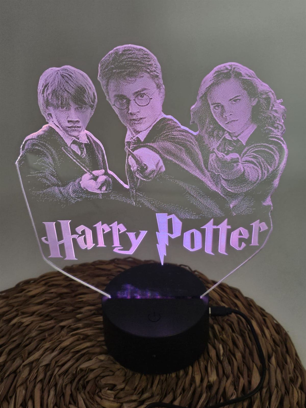 Lampara led personalizada Harry potter - Imagen 1