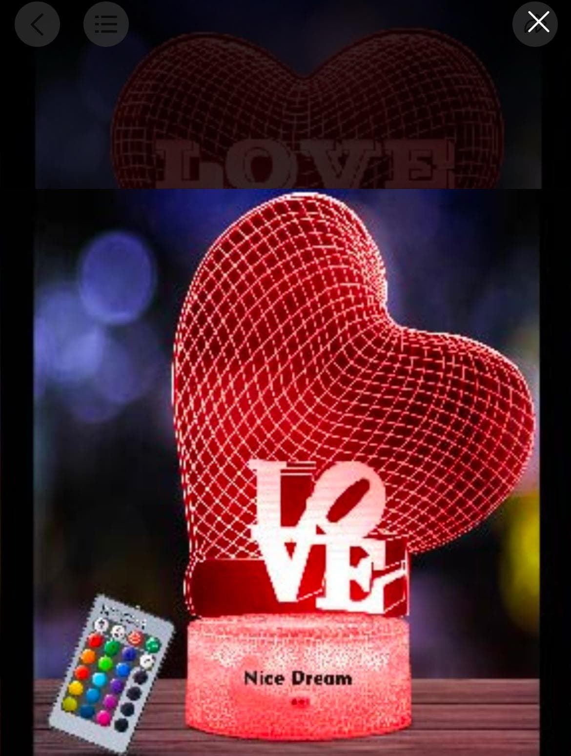 Lampara led personalizada Love - Imagen 1