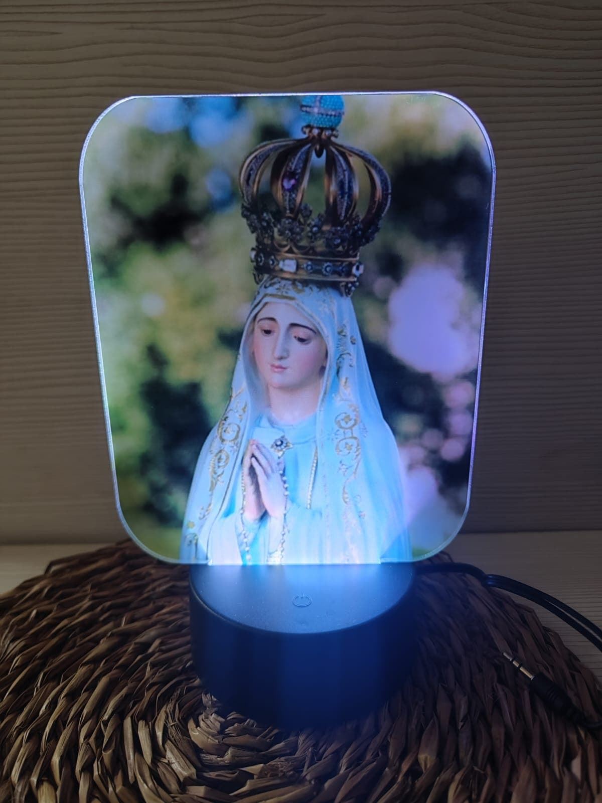 Lampara led personalizada Virgen - Imagen 1