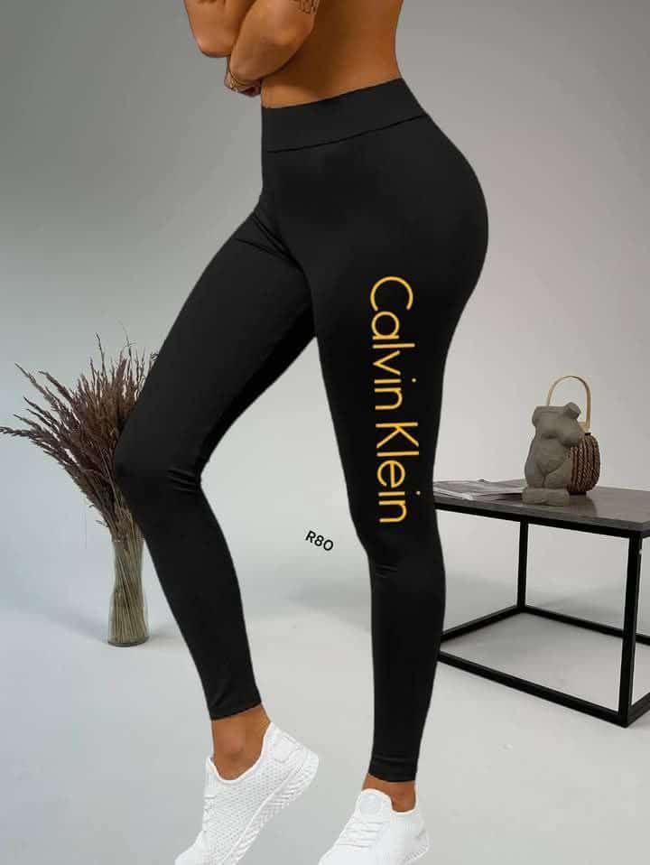 Leggin Calvin Klein dorado para mujer - Imagen 1