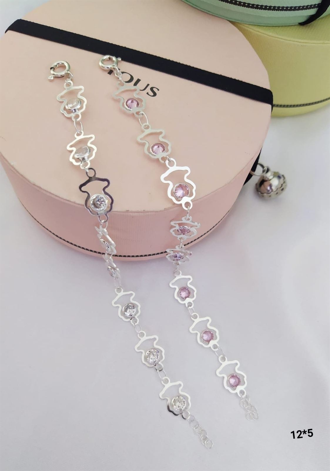 Pulsera Tous circonita rosa - Imagen 1