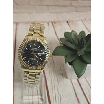 Reloj Rolex dorado/negro para hombre - Imagen 1