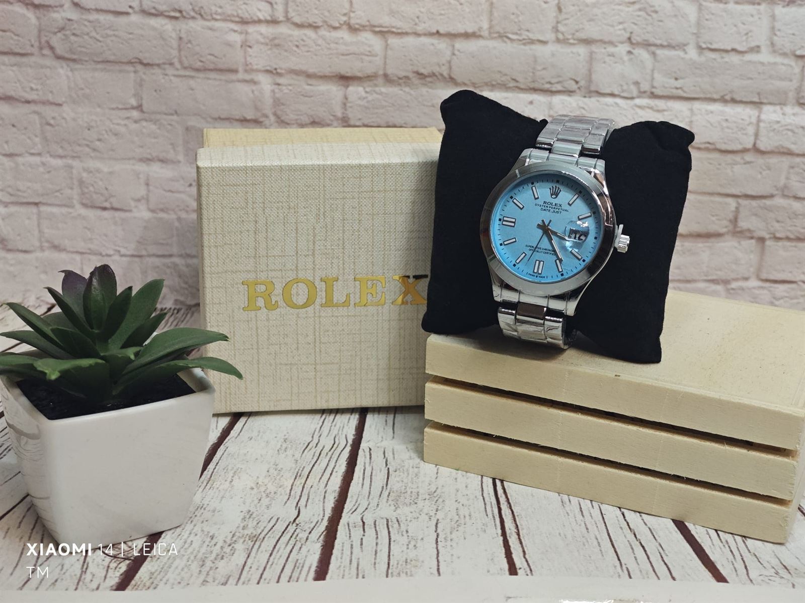 Reloj ROLEX PLATINIUM/BLUE para hombre - Imagen 1
