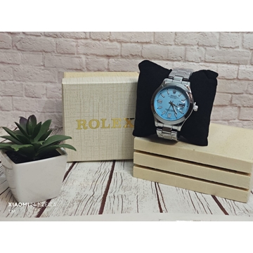 Reloj ROLEX PLATINIUM/BLUE para hombre - Imagen 1