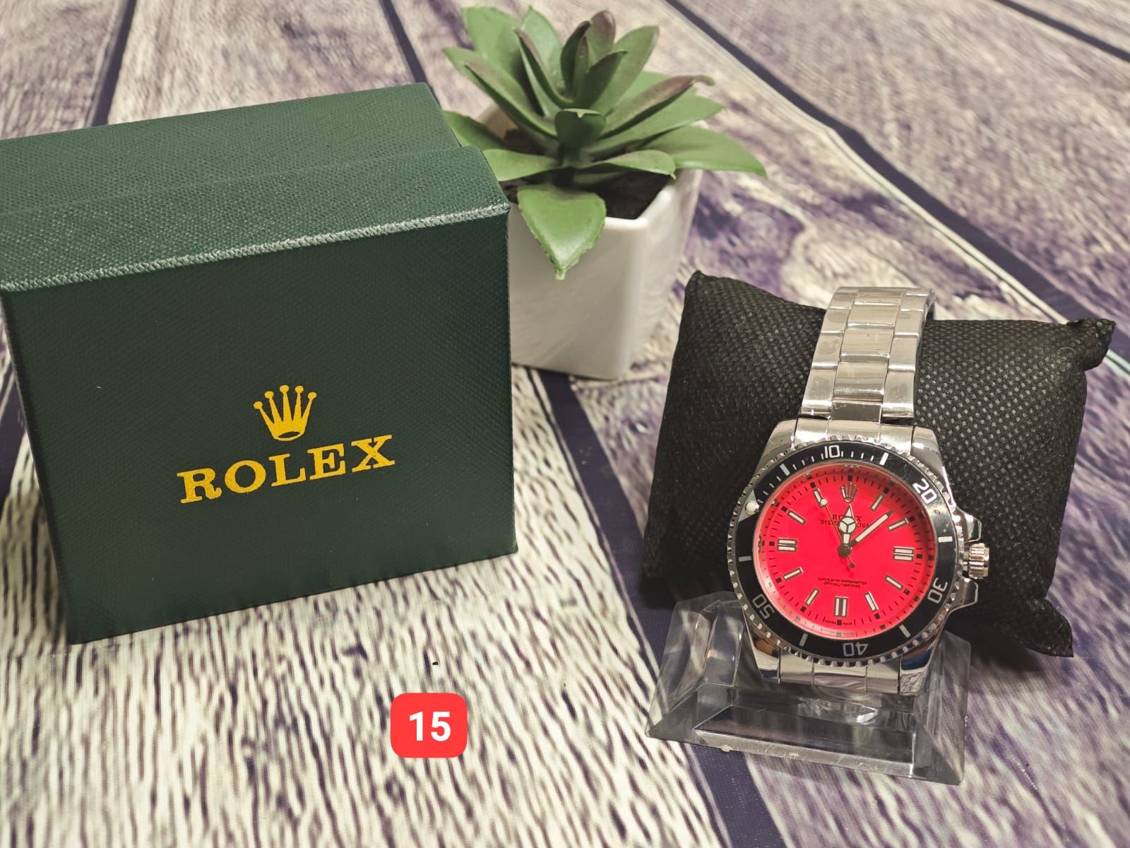 Reloj Rolex rojo - Imagen 1