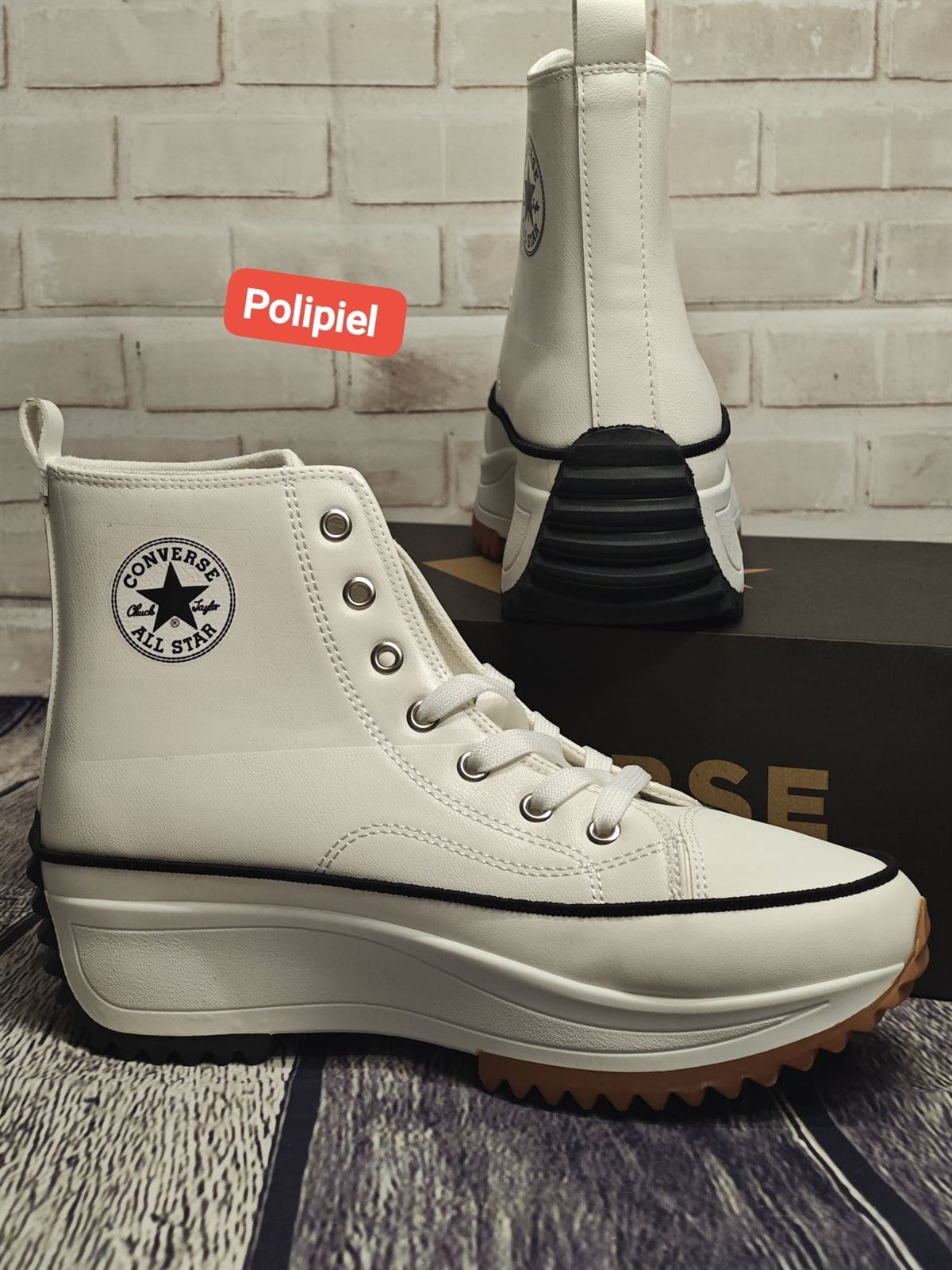 Sneakers Converse polipiel blanca - Imagen 2