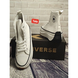 Sneakers Converse run lona blanca - Imagen 2