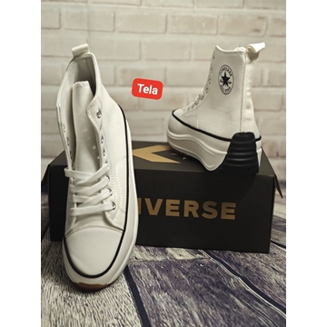 Sneakers Converse run lona blanca - Imagen 2