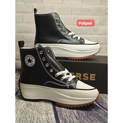 Sneakers Converse run polipiel negra - Imagen 2