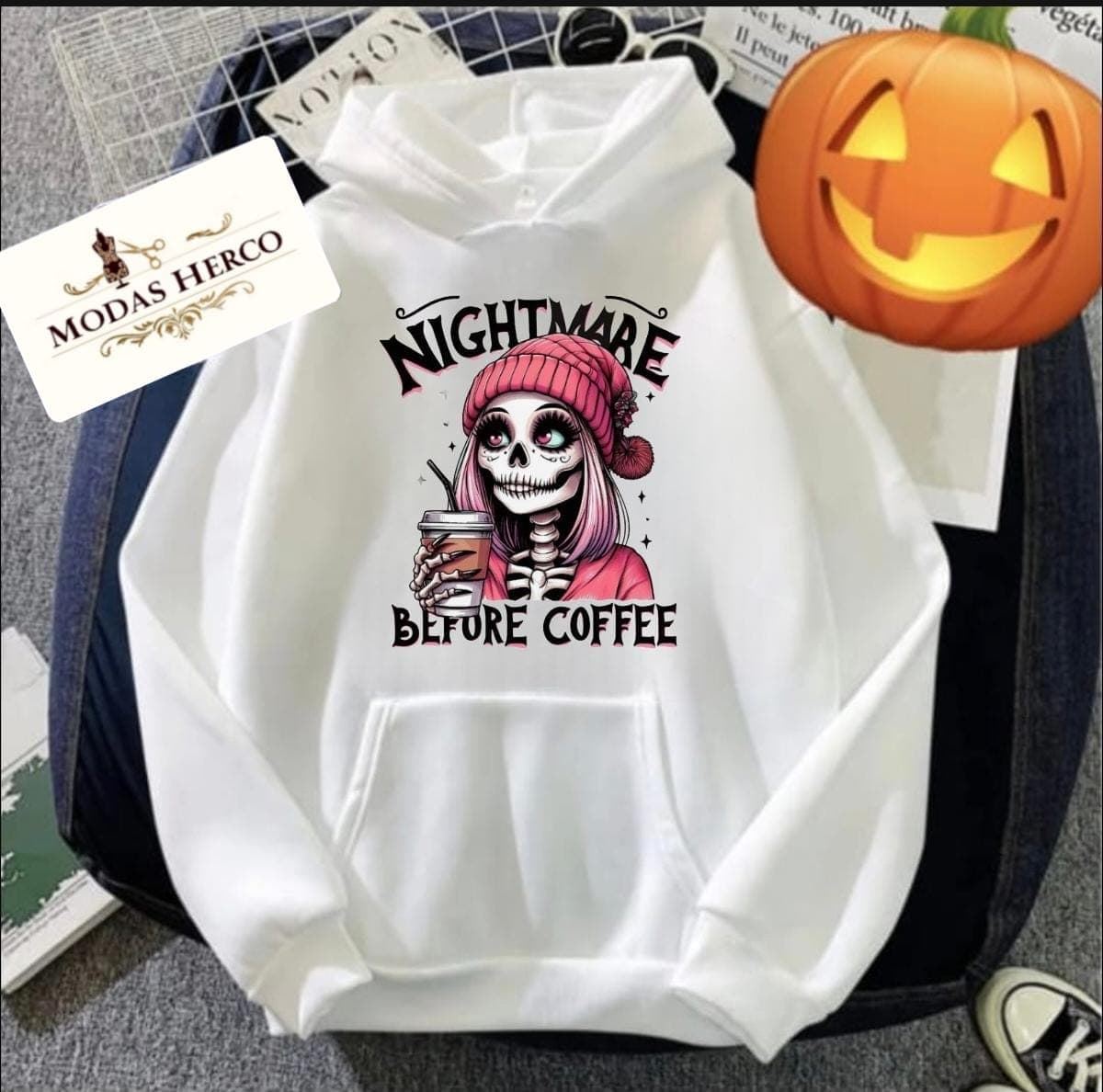 Sudadera calavera - Imagen 1