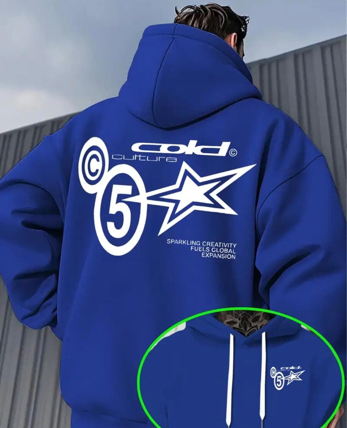 Sudadera Cold culture azul - Imagen 1