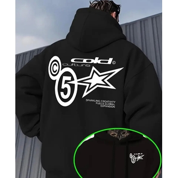 Sudadera Cold culture negra - Imagen 1