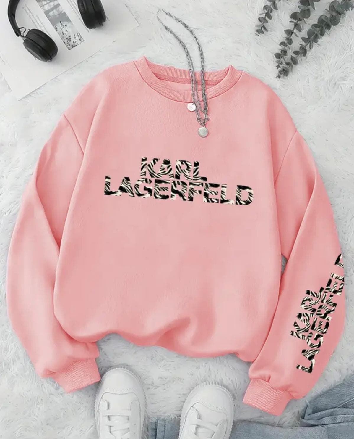 Sudadera karl lagerfeld estampado zebra - Imagen 1