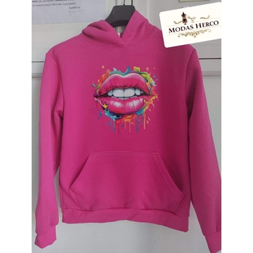 Sudadera  labios unisex - Imagen 1