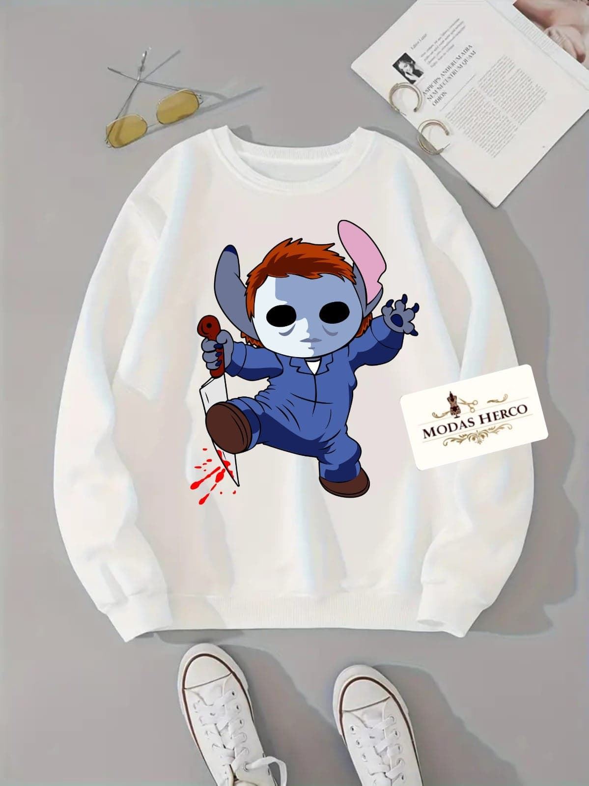 Sudadera Stitch Halloween - Imagen 1