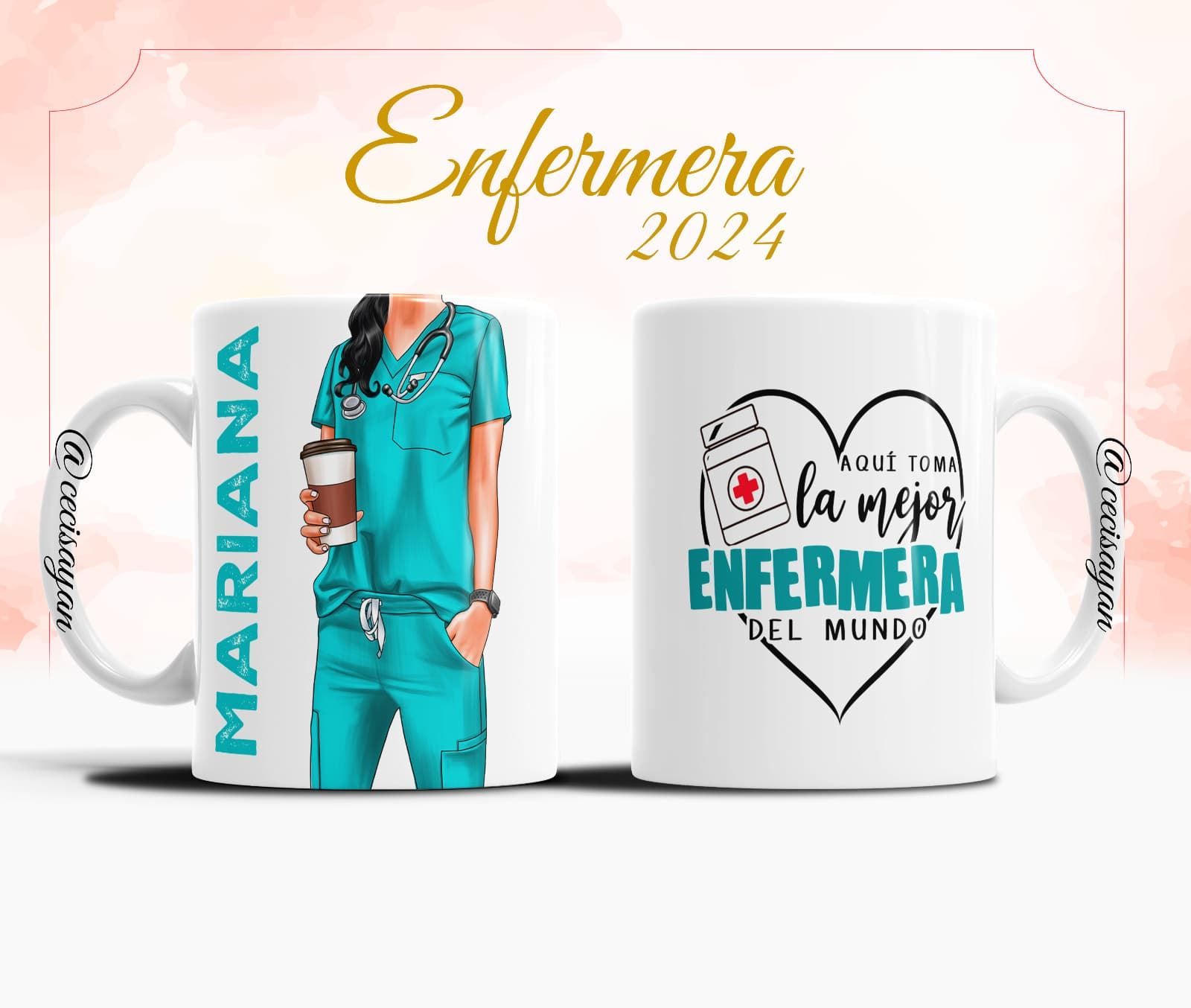 Tazas desayuno oficios - Imagen 7