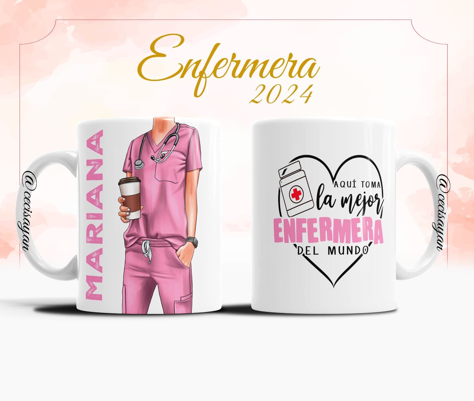 Tazas desayuno oficios - Imagen 8