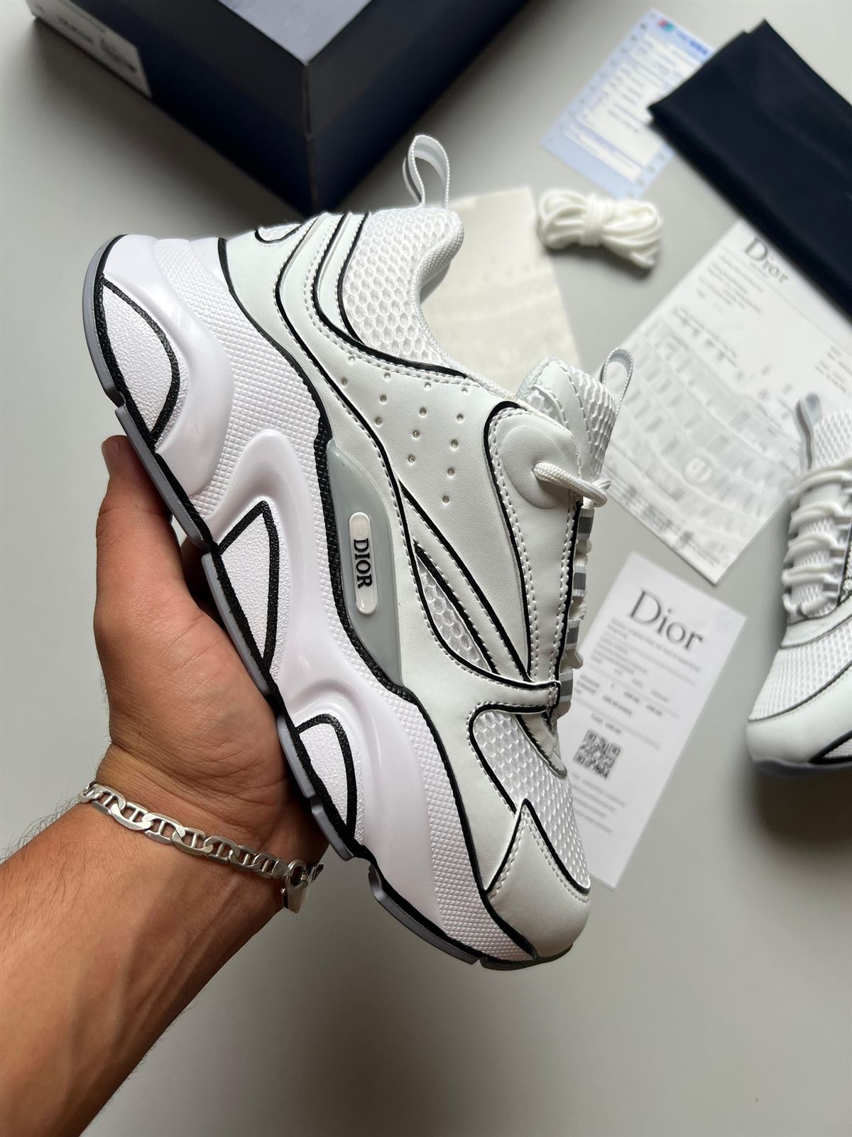 Zapatillas DIOR B22 DRAW blanca - Imagen 3