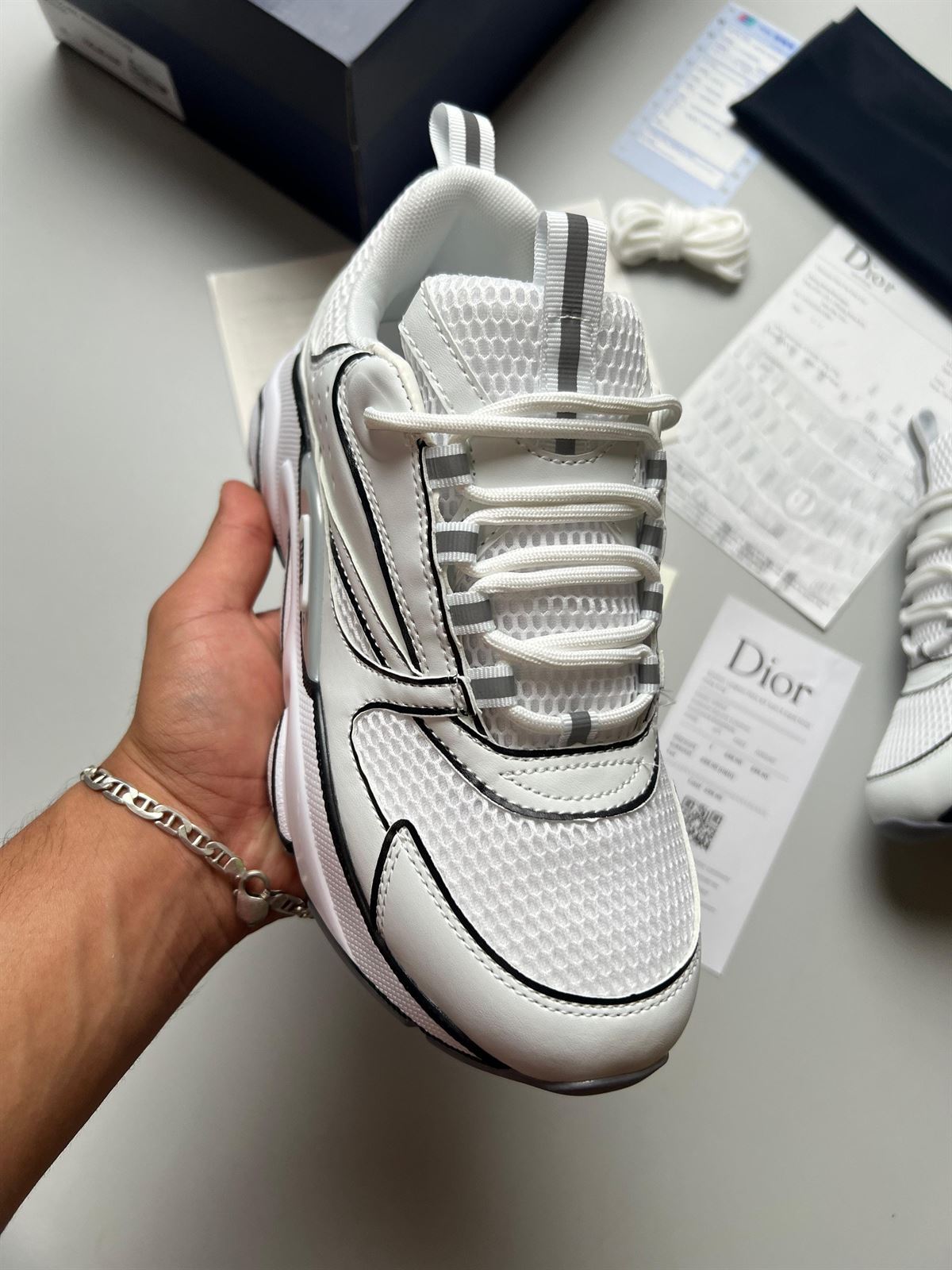 Zapatillas DIOR B22 DRAW blanca - Imagen 5