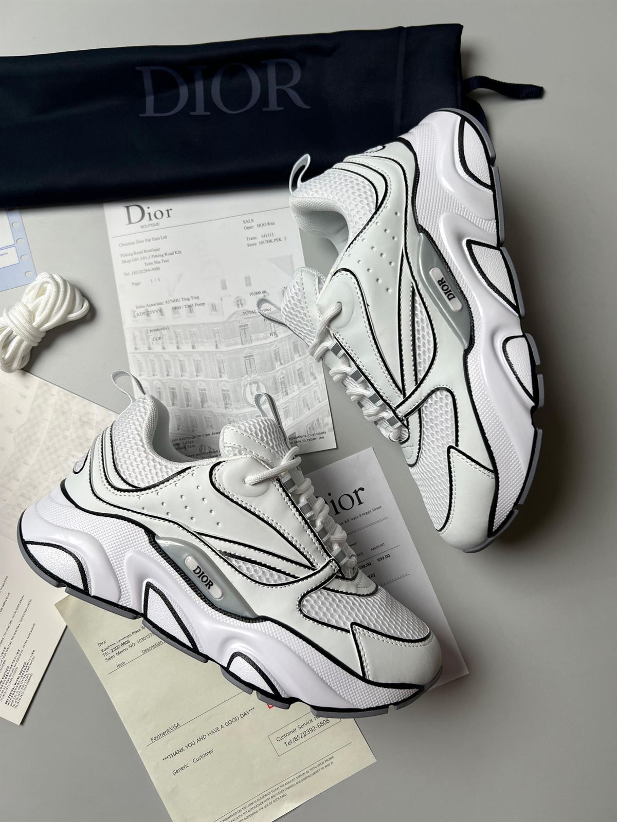 Zapatillas DIOR B22 DRAW blanca - Imagen 7