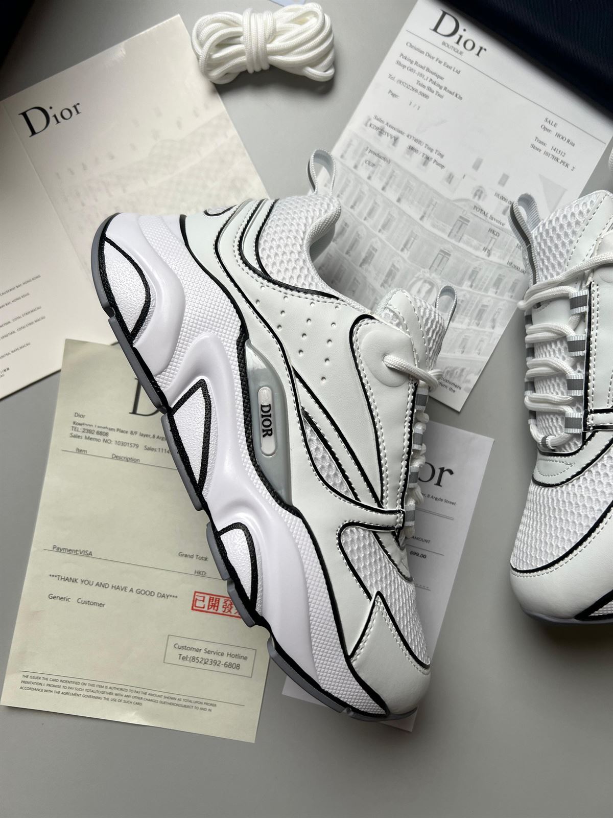 Zapatillas DIOR B22 DRAW blanca - Imagen 9
