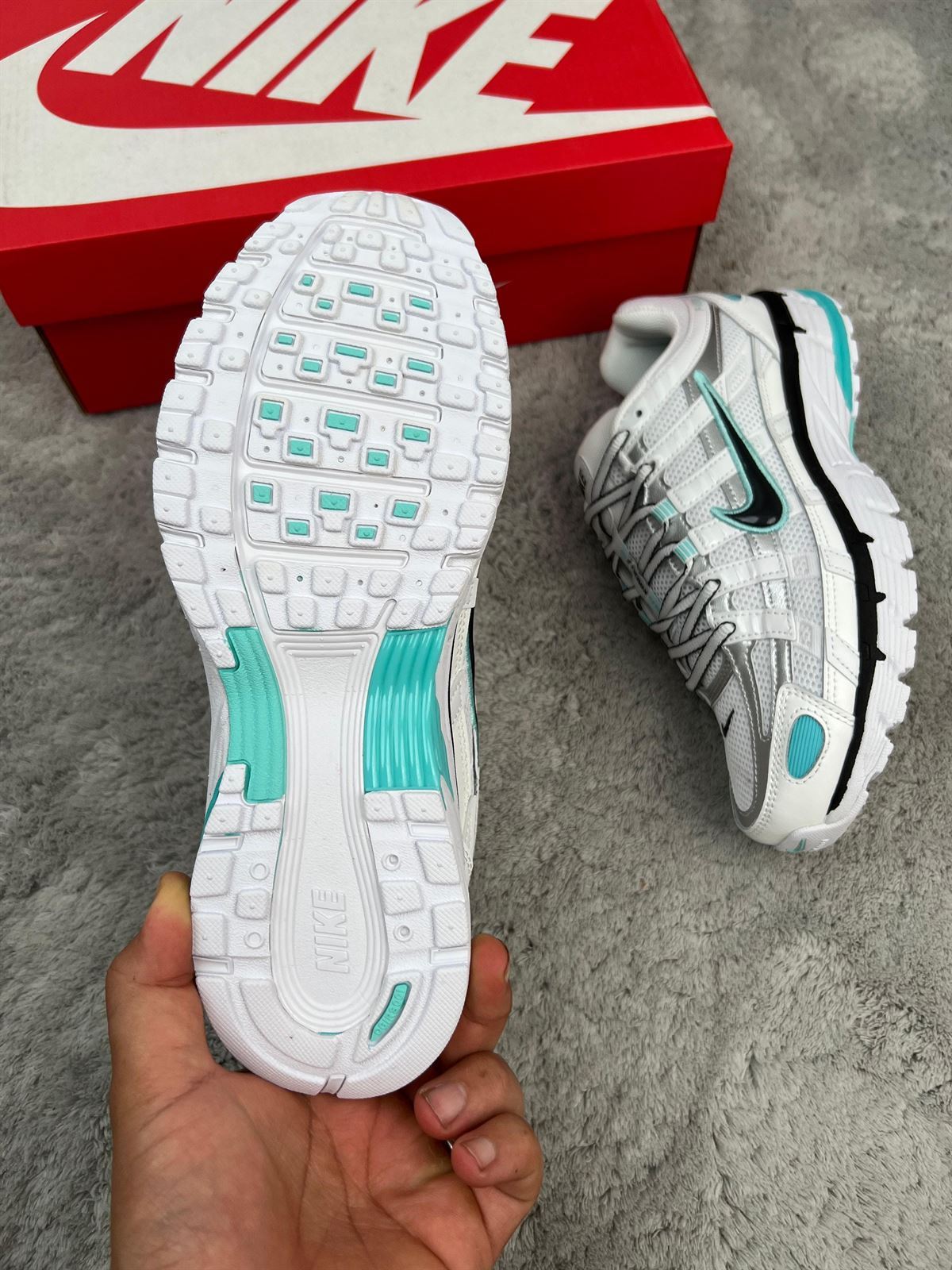 Zapatillas NIKE P6000 White/blue - Imagen 5
